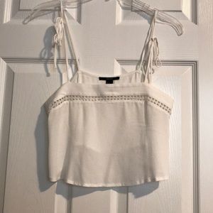 White crop top